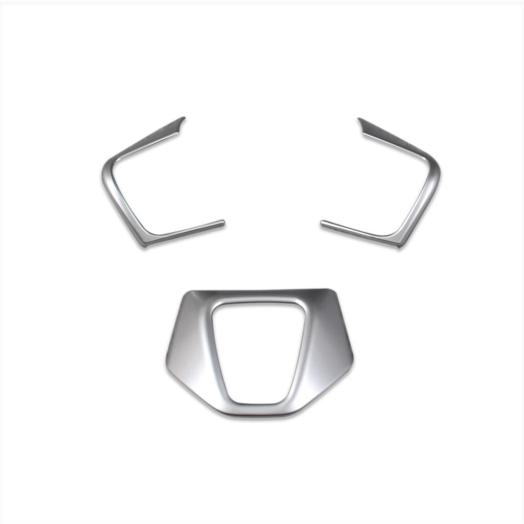 RUIQ Toyota Alphard Vellfire 40 Series Interior Steering Garnish Handle Frame Interior Designed for Toyota ALPHARD VELLFIRE (Satin Silver)