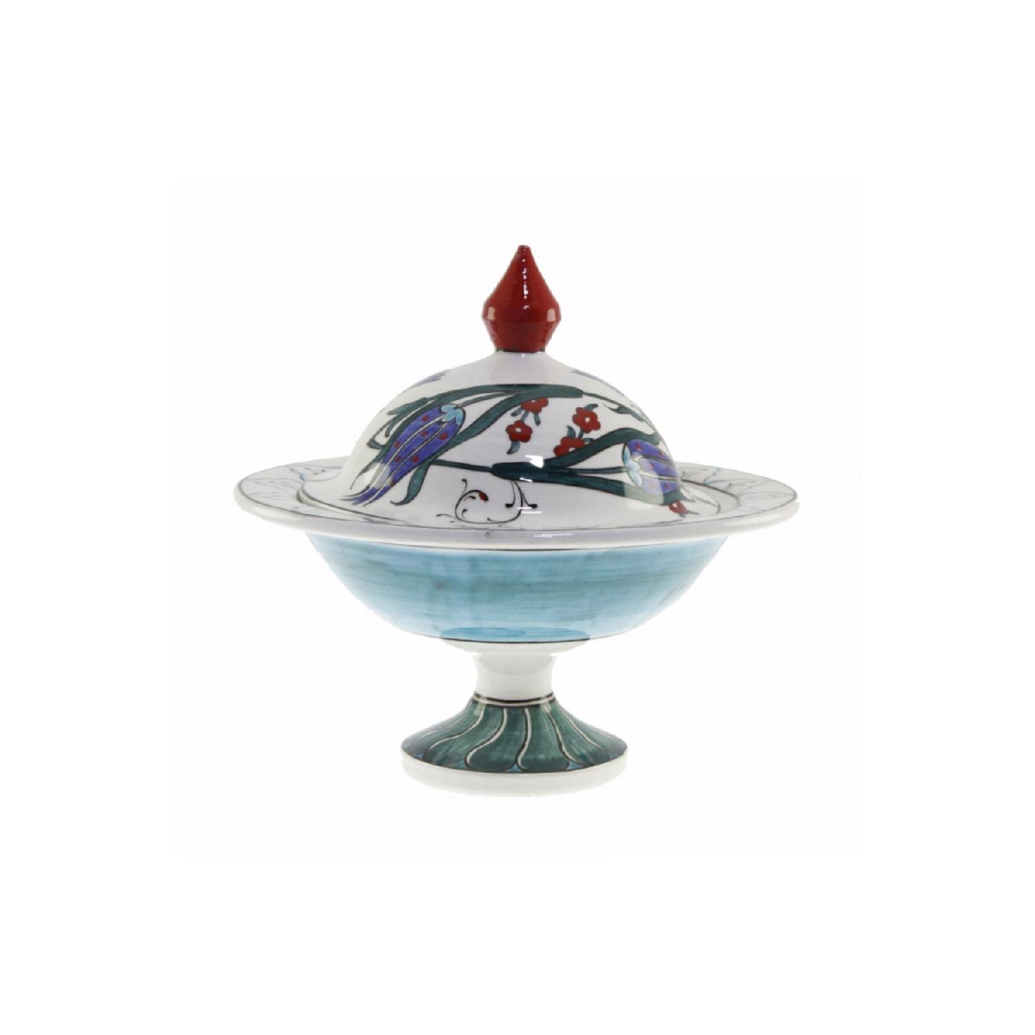 

Цукорниця Iznik Blue Tulip, декорована 21x30 см чистий