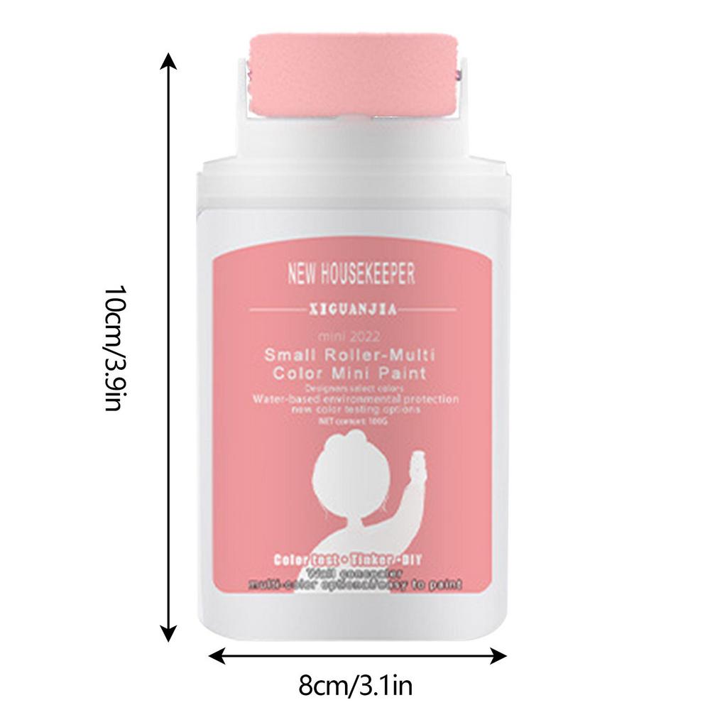 Portable Wall Patching Brush with 100g White Latex Paint Quick Dry Wall Repair Paste Roller Handheld Wall Graffiti Repair Tool