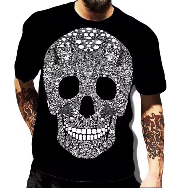 Men's T-Shirt Quick Drying Tops Summer Fashion Street Short Sleeve Tee Shirts 3D Graphic Print Tees Oversized Male Clothing