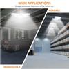 E27 LED Light Garage Lights 3800LM Led Garage Ceiling Lights Deformable Led Garage Lights With 4 Ajustable Panels