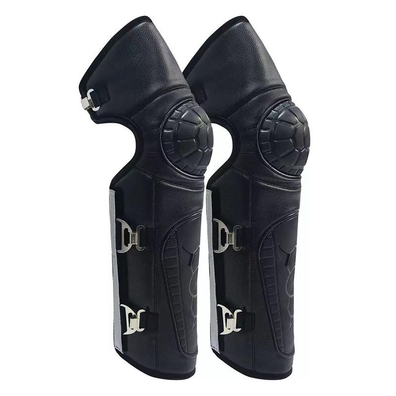 Arctic Velvet Windproof Knee Pads for Winter Riding - Thick, Cold-Proof Leg Warmers for Men & Women