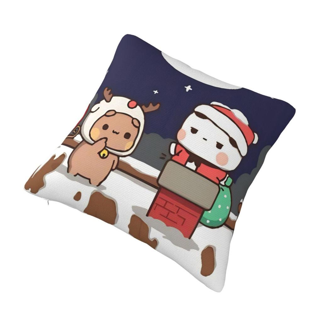 Cartoon Cute Bubu Dudu Christmas Pillowcase Double-Sided Printing Cushion Cover Decorations Pillow Case Cover Home Zippered