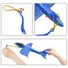 Rubber Band Launch Foam Airplanes 13.5" Throwing Plane Glider Outdoor Catapult Slings Plane Toy Flying Gifts for Kids