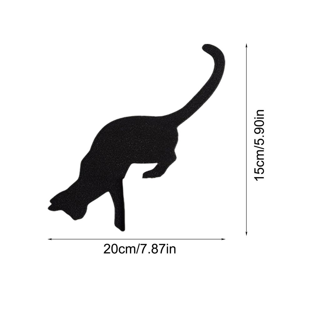 Metal Halloween Door Topper Black Cat Indoor Halloween Decorations Halloween Door Corner Sign Cat Silhouette Decorative Signs