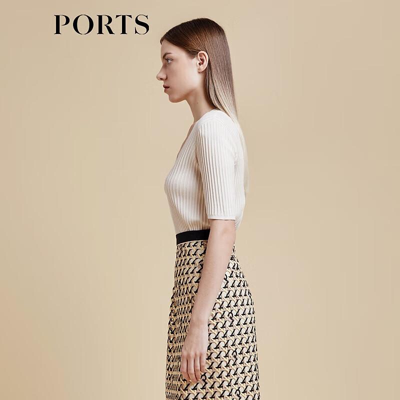 Ports Women's Spring/Summer Ribbed Knit Top