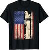 Funny Truck Driver USA American Flag Patriotic Trucker Men Gift Unisex T-Shirt