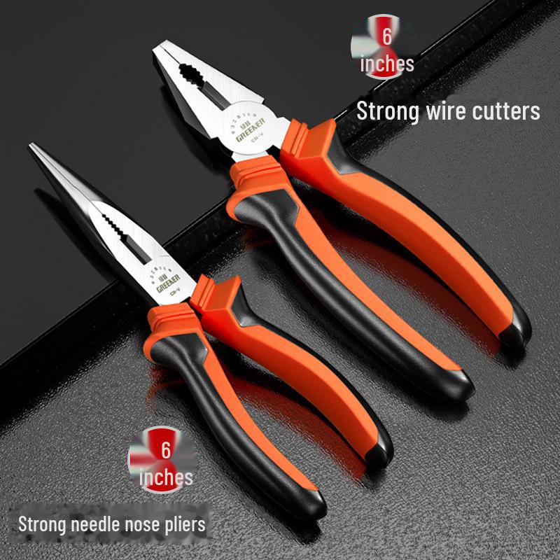 Green Forest 8-Inch Multi-Function Wire Cutters & Pliers – Industrial-Grade Hand Tool for Electricians