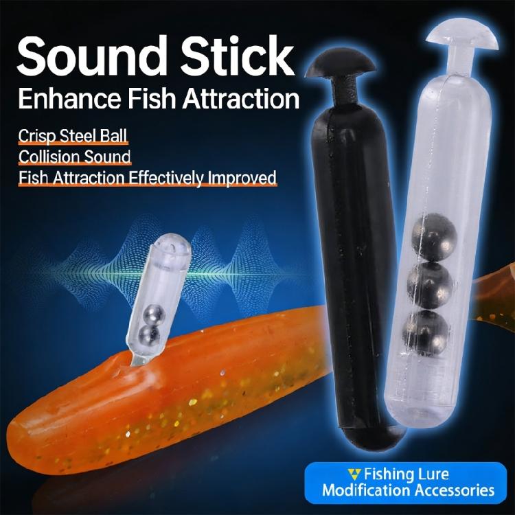Plastic Sound Rattles Steel Beads Lure Jig Rattle Insert Tube for Soft Lure Baits Making Accessories