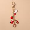 New Christmas Tree Keychain Women Girls Snowman Santa Claus Key Ring Pendants for Handbag Decor DIY X'mas Key Chain Gifts