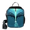 3D Godzilla Isolierte Lunchtasche für Kinder mit großem Fassungsvermögen und verstellbarem Riemen