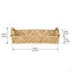Desktop Storage Bin Brown Clothes with Handle Toys Container Cosmetic Organizer for Shelves Closet