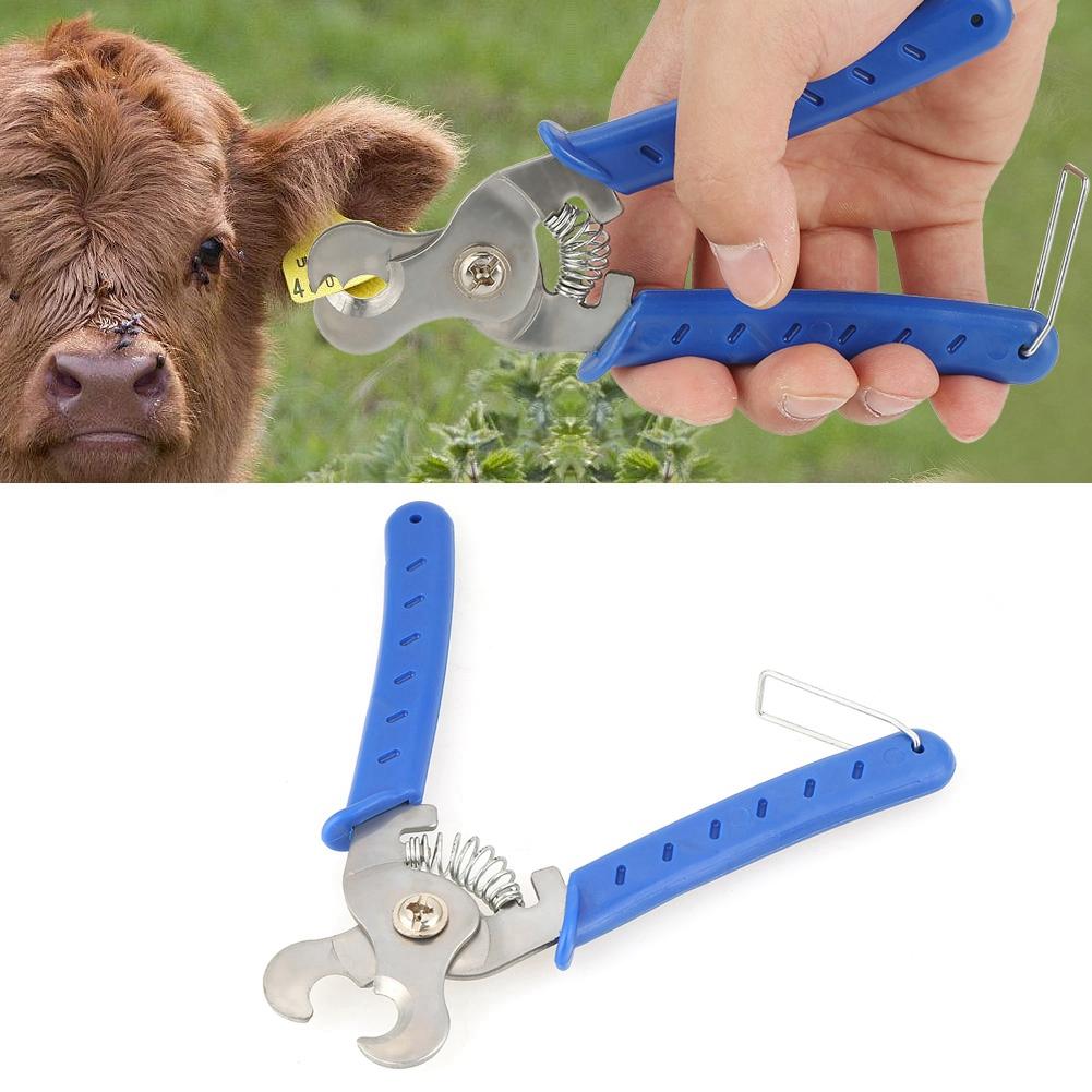 Stainless Steel Ear Tag Removal Plier Animal Remover Plastic Cutter Applicator for Livestock