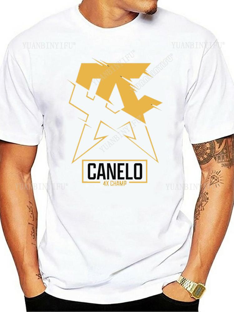 New Arrival  Classic Fashion Canelo Alvarez Boxinge Mexican Flag T-shirt  Casual  Short Sleeve O-neck Unisex Shirt Hot Product