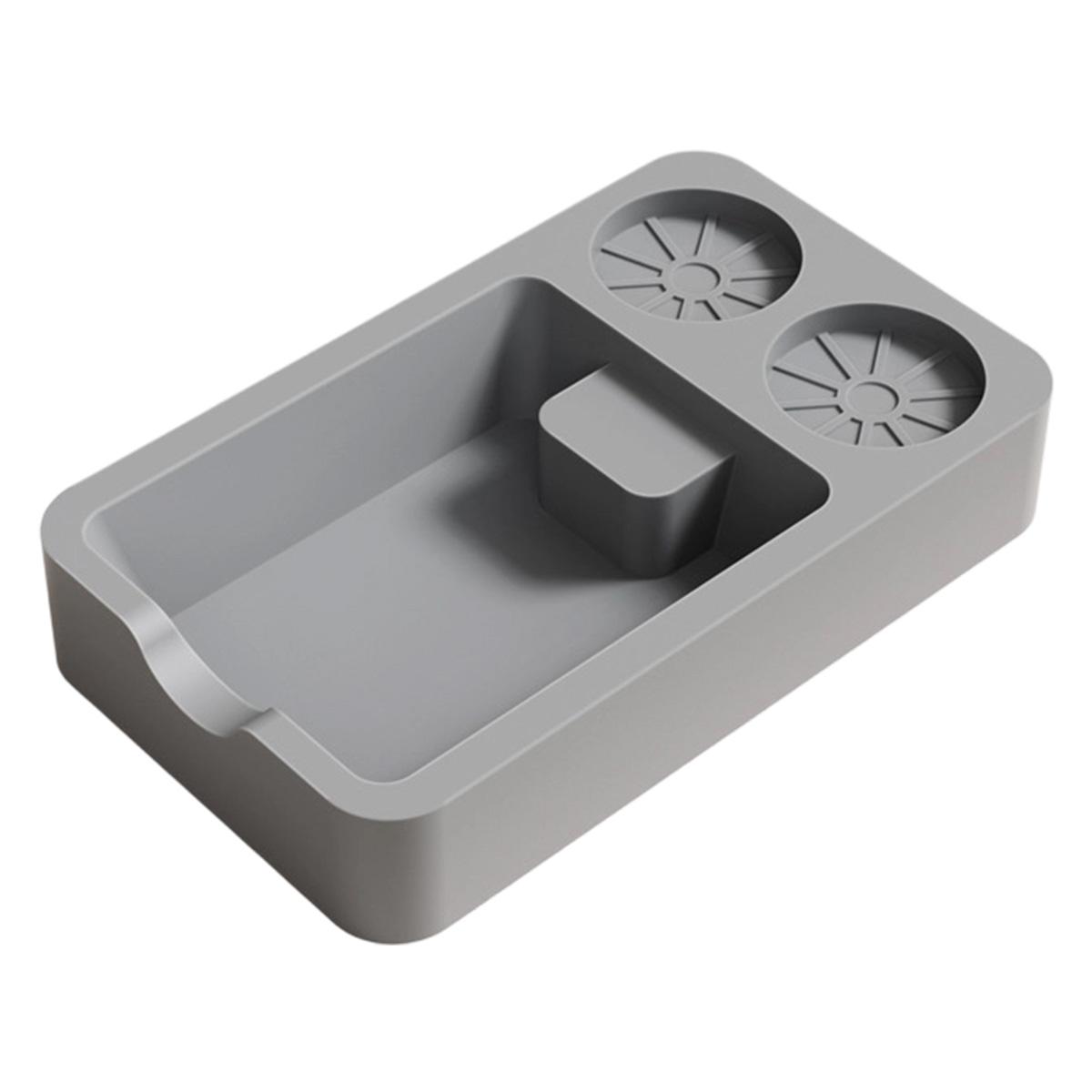 

2 in 1 Espresso Tamping Station, Espresso Coffee Organizer Box Fit for Storage 51, 54, 58MM Espresso Tamper, Espresso Knock Box серый