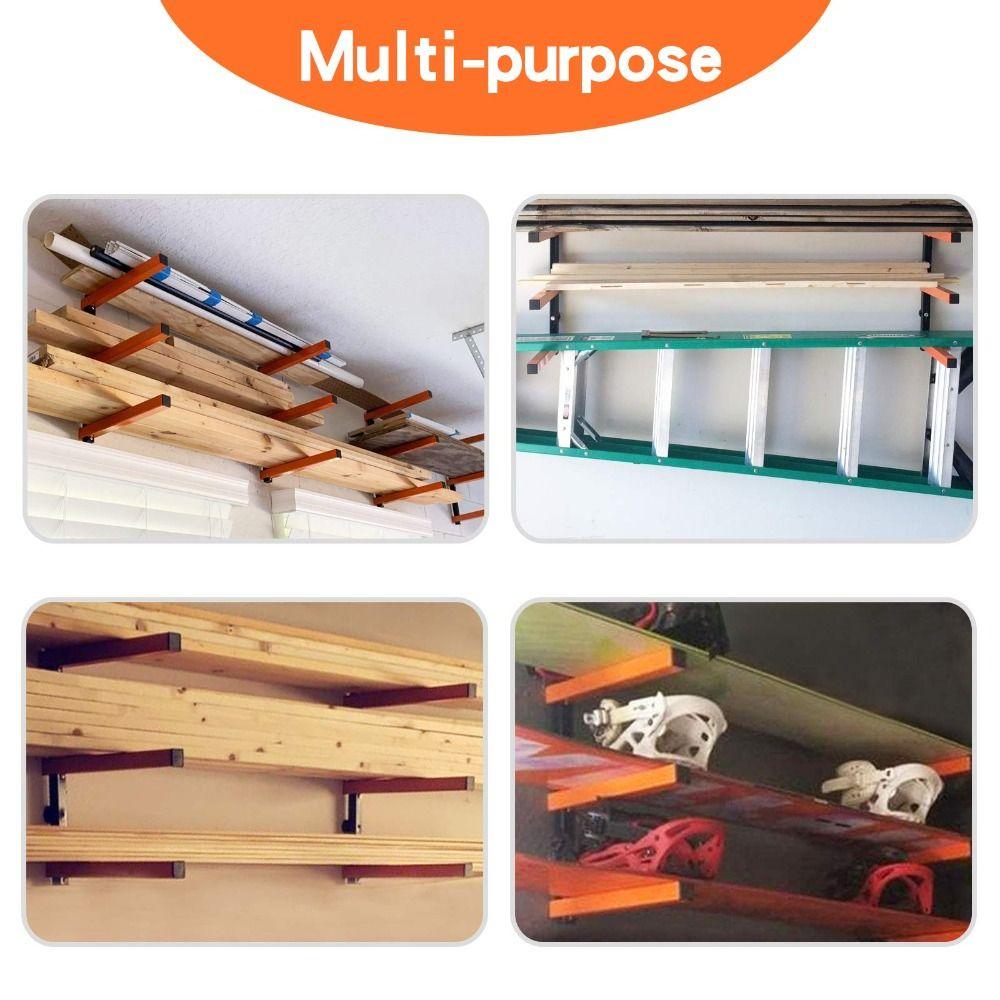 Prémiové robustní regály na dřevo Nástěnné úsporné regály na dřevěné špalky Skládací nastavitelný organizér na dřevo Garáž