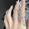 Niche Design Sense Chain Women'S Irregular French Cold Wind Personality Opening Ring Women