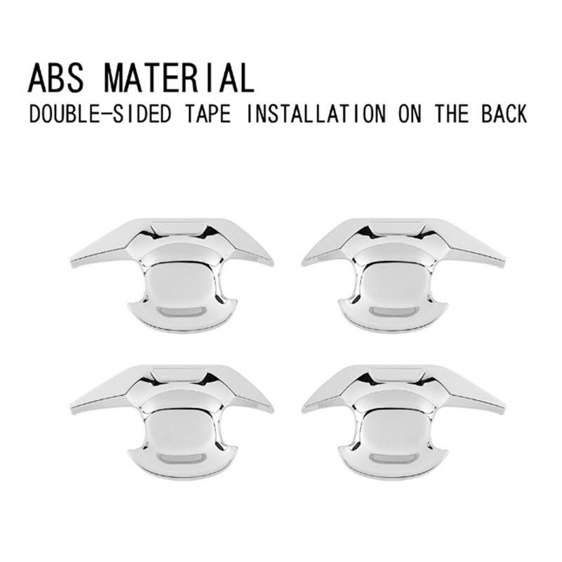 Car Silver Car Exterior Styling Door Handle Bowl Guard Trim Cover Parts For Toyota Alphard 40 Series +