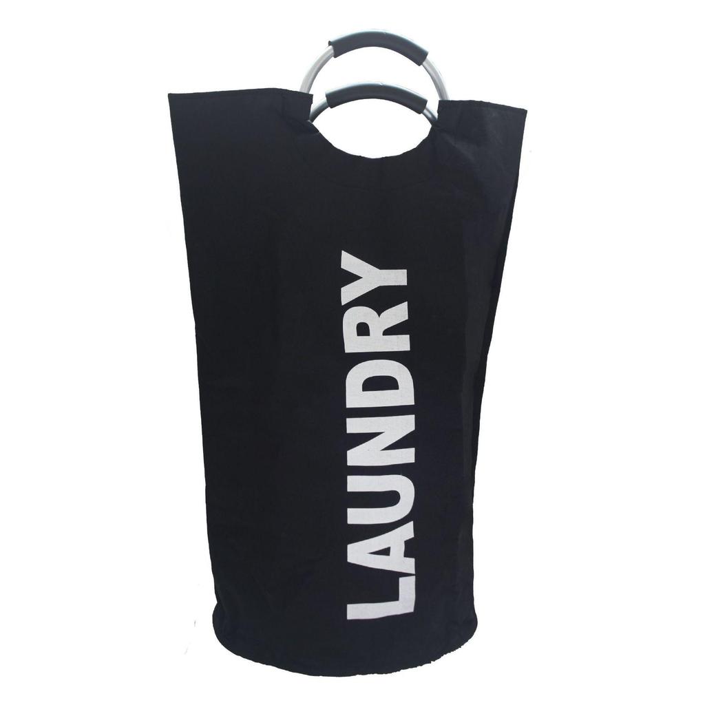 Foldable Large Oxford Cloth Laundry Basket - Washable, Portable, with Aluminum Handles