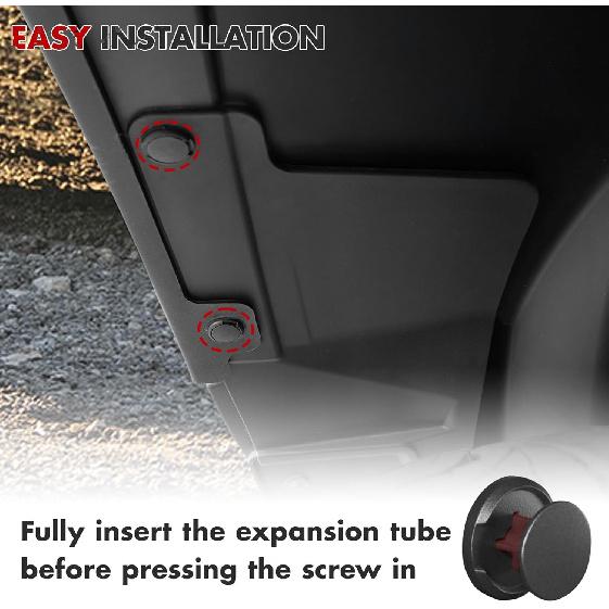 Mabett Rear Wheel Splash Shield Covers For -2025 Ford Maverick Accessories All-Weather Splash Guard Prevent Mud And Stone Debris 2PCS