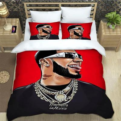 Rapper Anuel Aa Printed Bedding Collections Exquisite Bed Supplies Set Duvet Cover Bed Comforter Set Bedding Set Luxury Birthday Gift