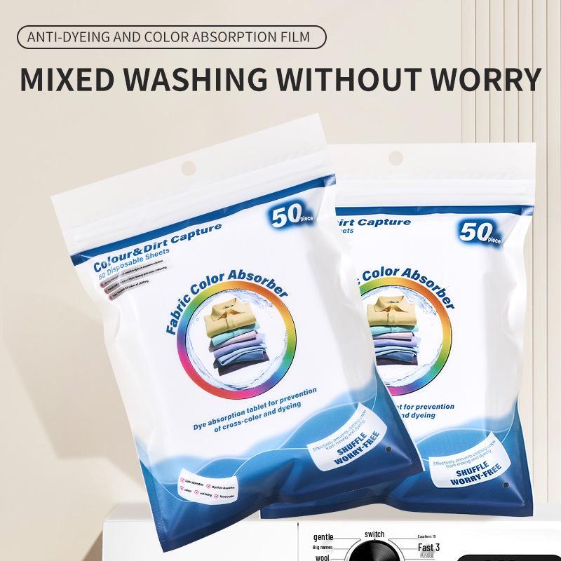 Color-Guard Laundry Sheets: Anti-Bleeding, Non-Dyeing, Mixed-Wash Safe