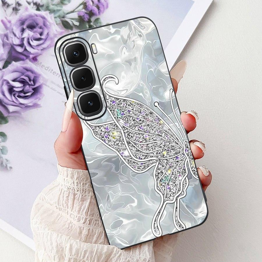 For Infinix Hot 60 Hot60i Case Cover lovely heart Pattern Soft Silicone Funda for infinix hot 60 Hot 60 i X6728 Shockproof Capa