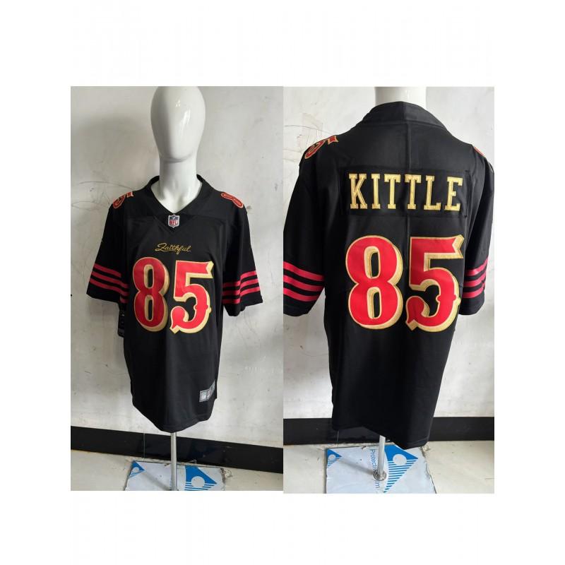 Camiseta de Manga Corta para Hombre de la NFL San Francisco 49ers Bordada Ropa del Equipo Ropa para Aficionados Equipación Deportiva