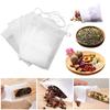 100Pcs Drawstring Disposable Coffee Pouches Non-woven Fabric Drawable Tea Filter Bags with String Large Multi-size