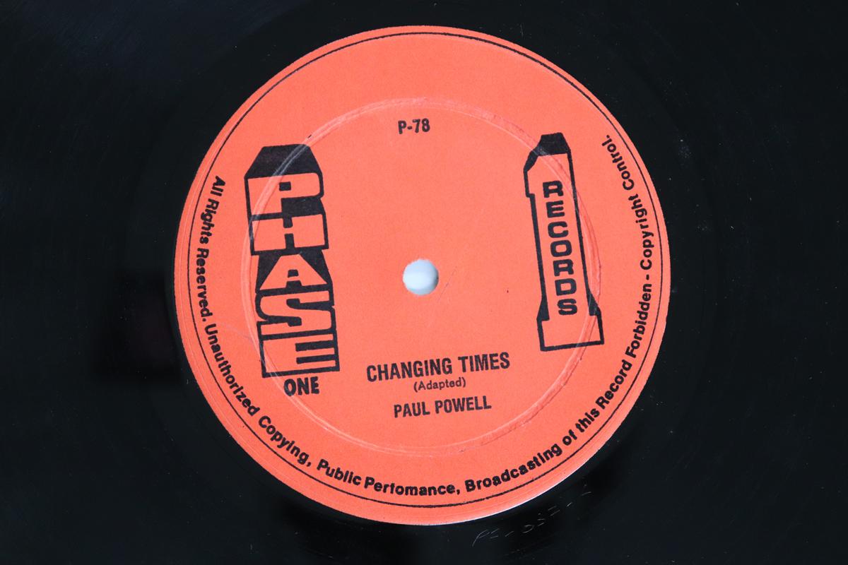 

12inch Record PAUL POWELL Changing Times Shabby Shack P78 PHASE ONE RECOR Jamaica Reggae Ska Dub Used