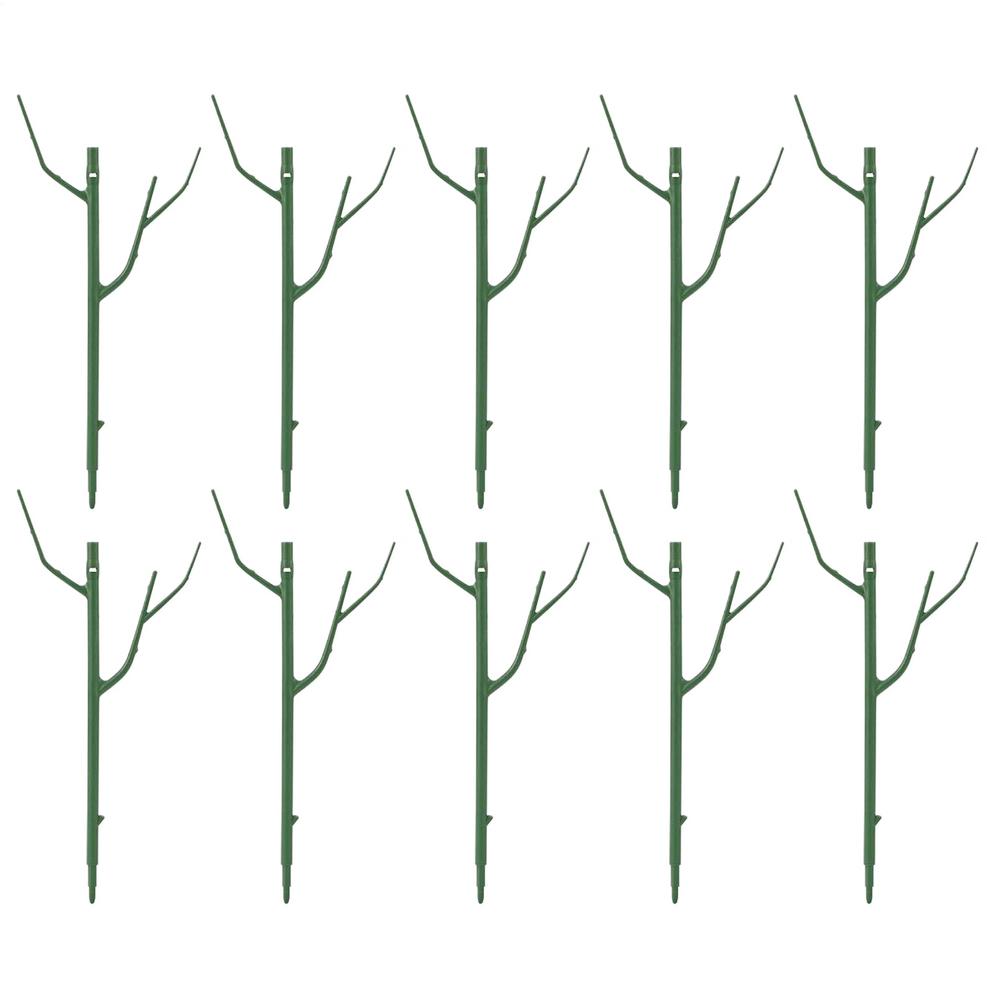 Опора для растений Стебель для поддержки вьющихся растений 10 шт. Разборная штабелируемая Форма искусственных веток Решетка для садоводства В помещении Дома
