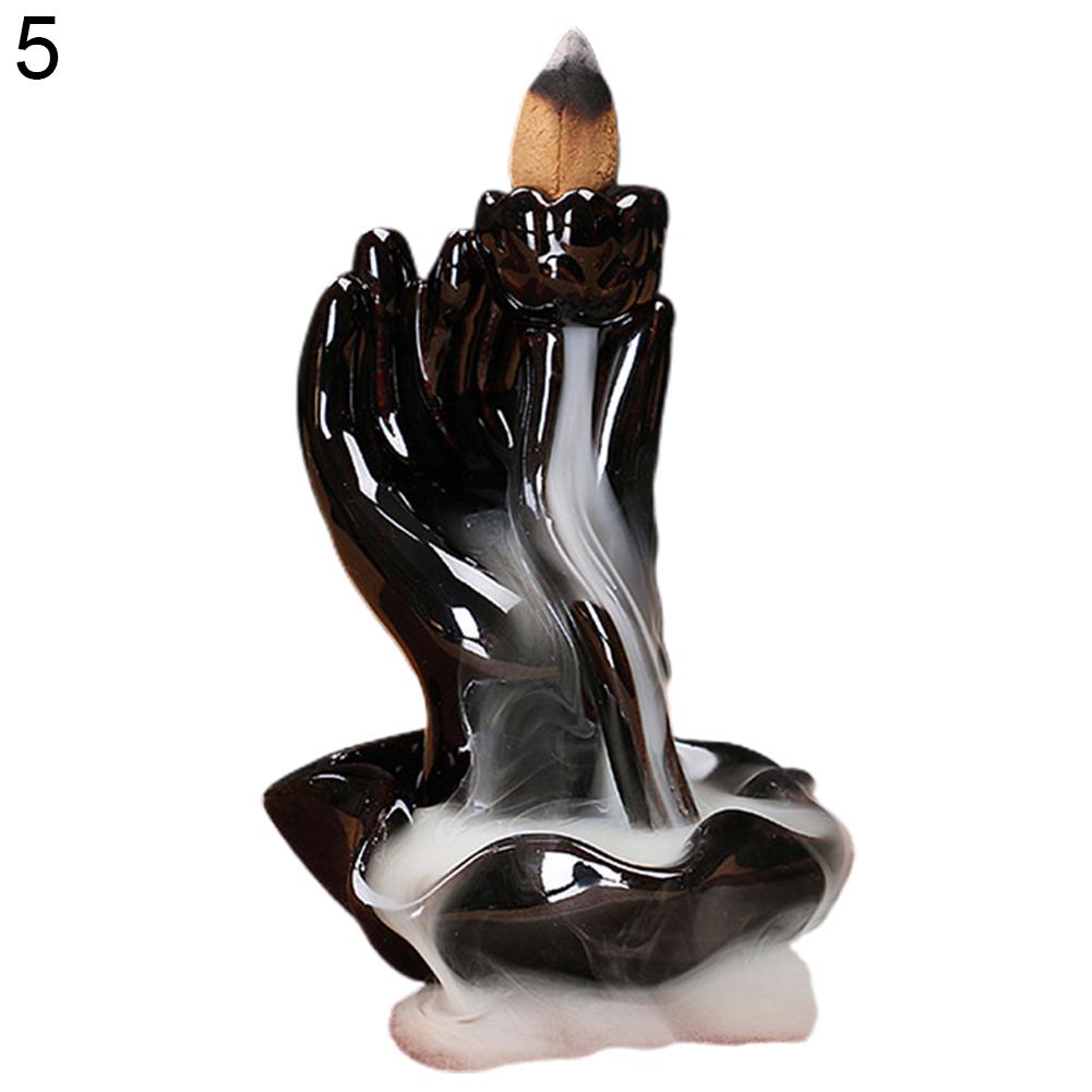 Ceramiczny wodospad kadzidło z przepływem zwrotnym uchwyt palników kadzielnica dyfuzor Home Decor