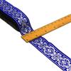 1.3 Inch Wide Jacquard Woven Fabric Ribbon Fringe Trim White Black Gold Gold Glitter Embroidery Ribbon Lace Accessories
