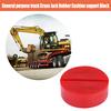 Car Universal Slotted Frame Rail Floor Jack Pads Jacking Rubber Pad Adapter Red
