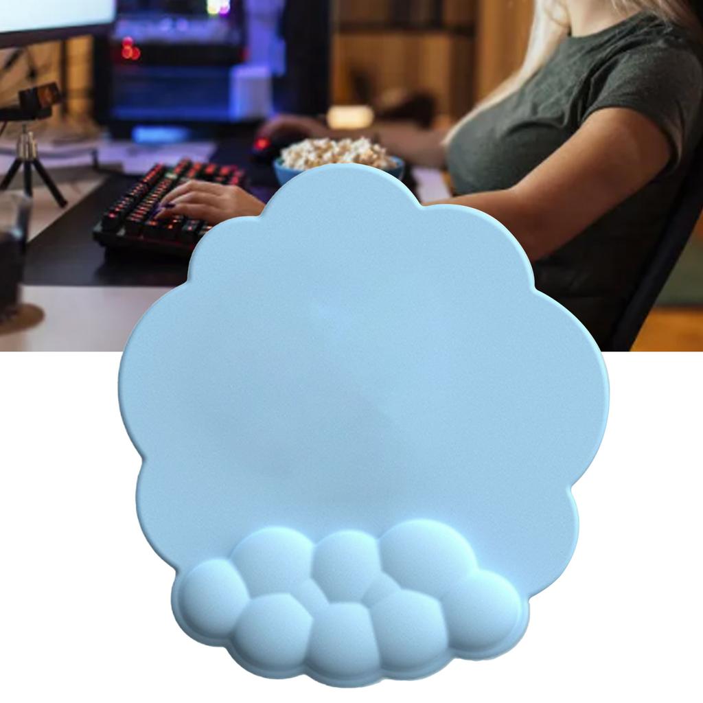 Cloud Mouse Pad Wrist Support Memory Foam Prevent Sliding Ergonomic Palm Rest for Computer Laptop