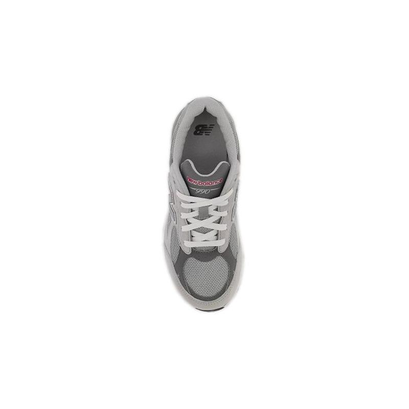 New Balance 990v3 Unisex Kids Grey White GC990GY3
