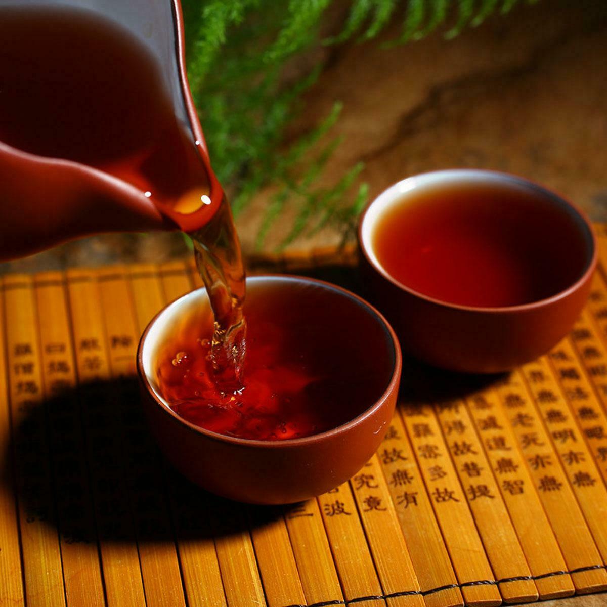 357г Юньнаньский черный чай Пуэр Готовый чайный пирог Чай «Семь сыновей» Старое — фото 9