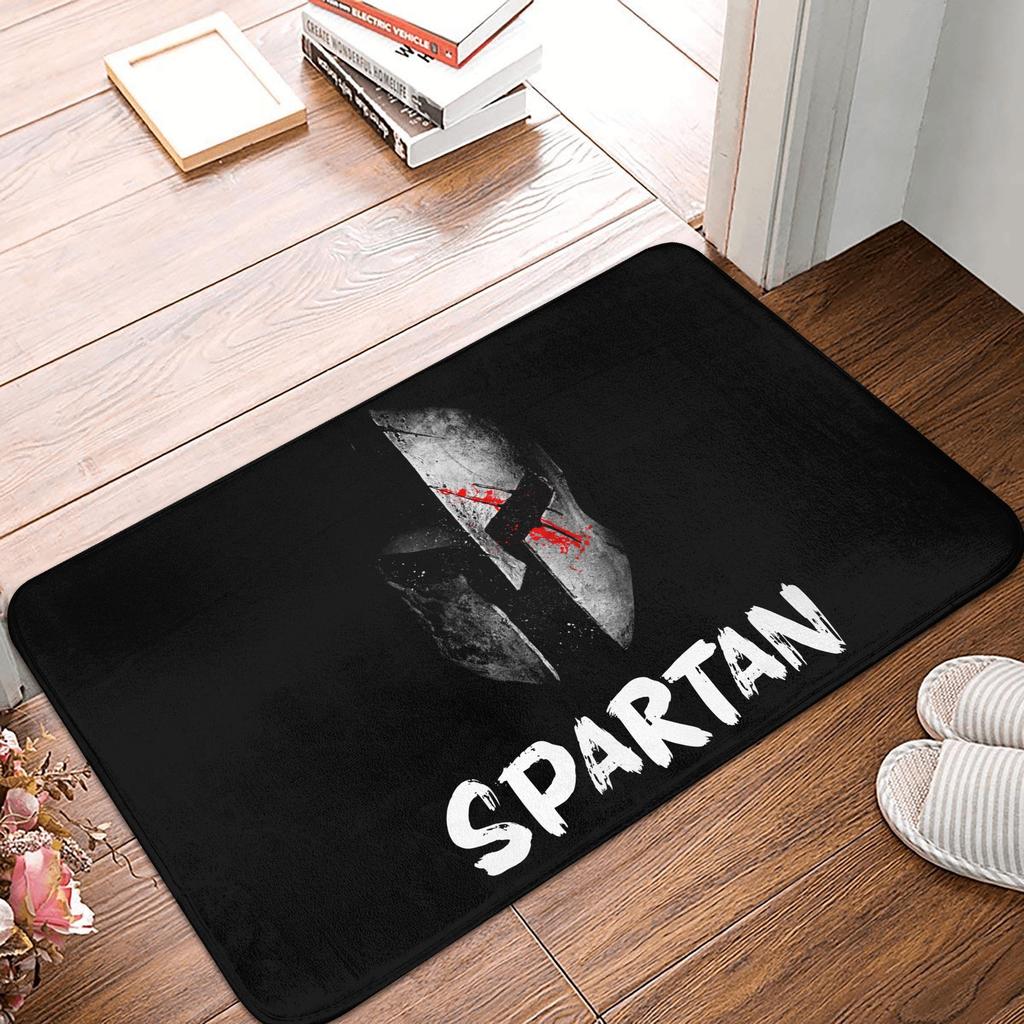 Sparta Spirit Spartan Race Doormat Non-Slip Entrance Kitchen Bathroom Door Floor Mats Living Room Rug Carpet Footpad