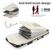 For iPhone Air Case RFID Blocking Card Bag Leather + TPU Crossbody Phone Cover with Ring Kickstand