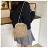 Summer New Straw Beach Bag Fashion Chain Shoulder Bag Niche Messenger Bag Woven Clip Bag