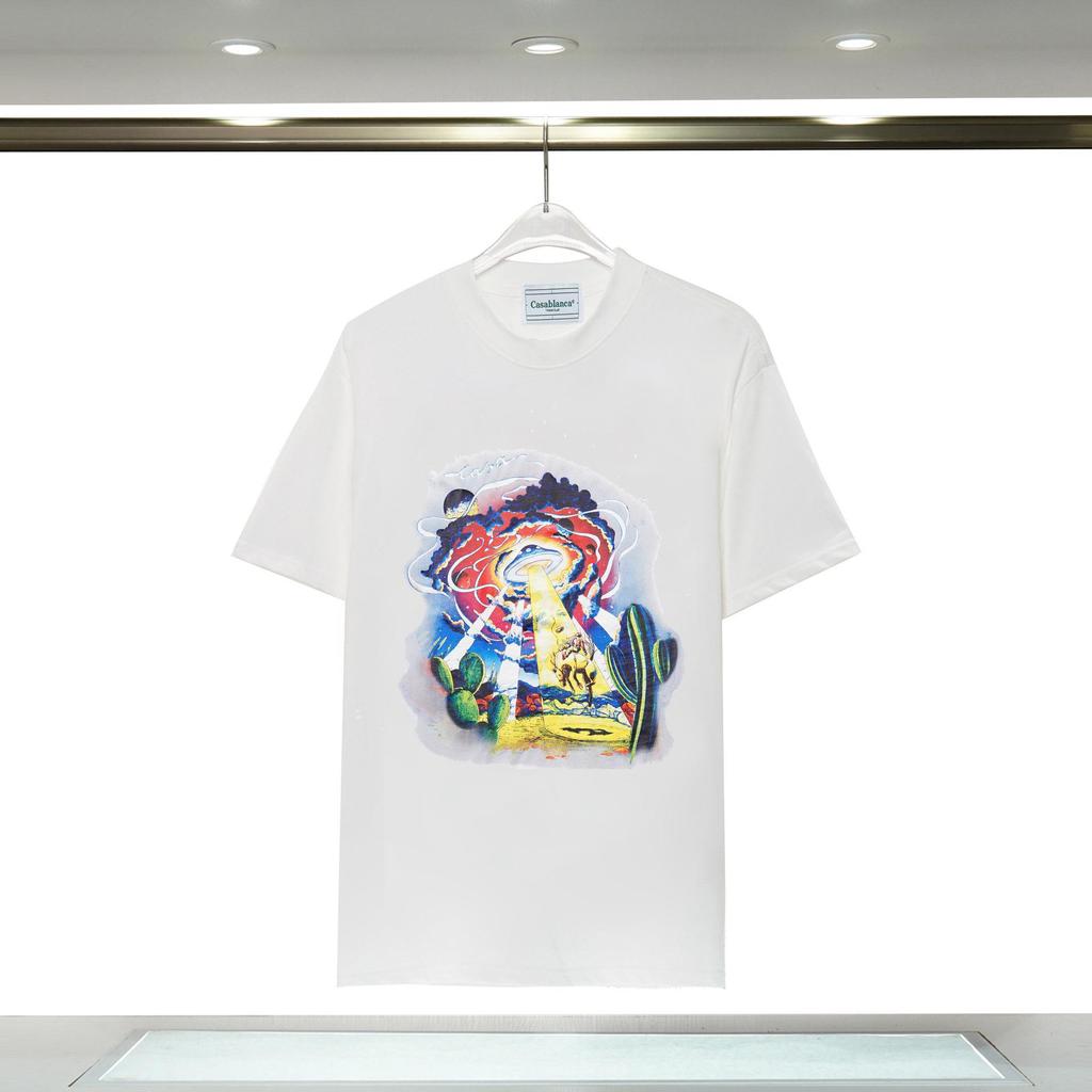 Thickened Cotton Graphic Tee Summer New Print Design Soft Comfortable Short Sleeve Casual Tops For Unisex