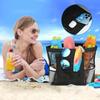 Mesh Beach Bag For Women Waterproof Beach Tote Bags With 9 Pocket For Family Quick-Drying Spacious