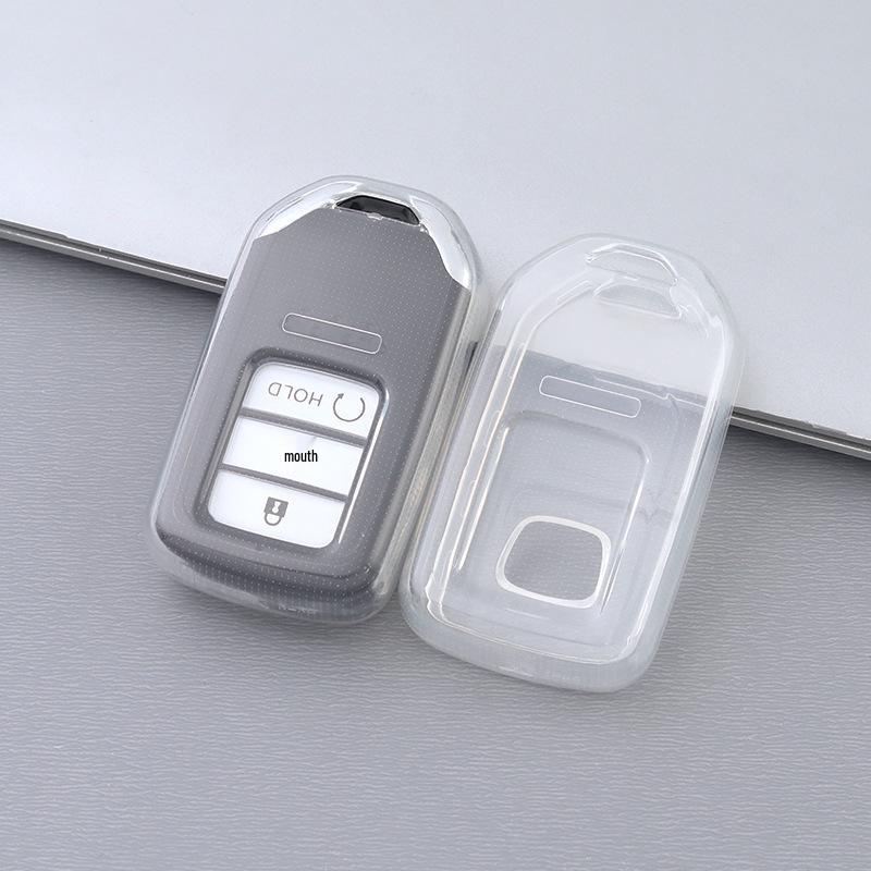 Transparent Full Wrap Honda Key Case for Civic, CR-V, Accord, XRV, Vezel, Fit, Avancier, Crider