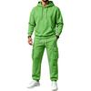 Winter Hooded Sweatshirt and Sweatpants Set for Men Women Casual Matching Outfit