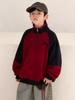Boys' Red Hoodie with Plus Velvet: Fleece One-Piece for Autumn/Winter 2025, Year of the Rooster Trend