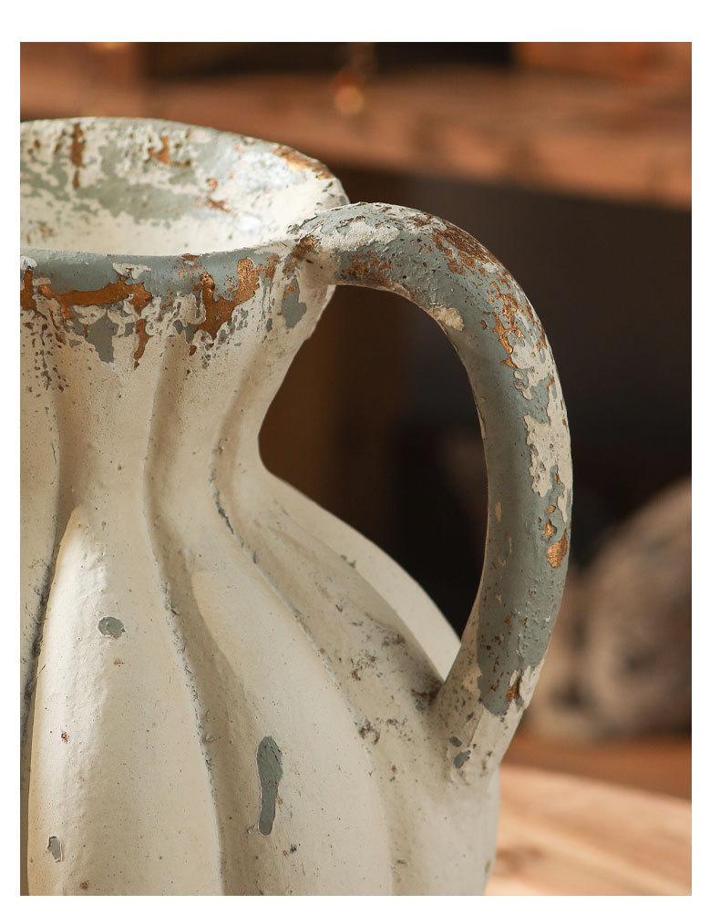 Wabi-sabi Vintage Kettle-Shaped Zen Vase for Dried Flowers