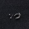 Bone Great U Type Women Zircon Lady Stud Earrings Jewelry Drop Earrings Dangle Earring