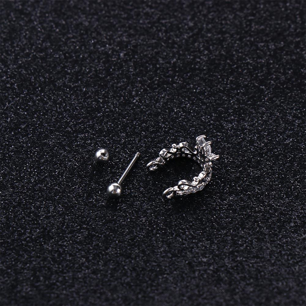 Bone Great U Type Women Zircon Lady Stud Earrings Jewelry Drop Earrings Dangle Earring