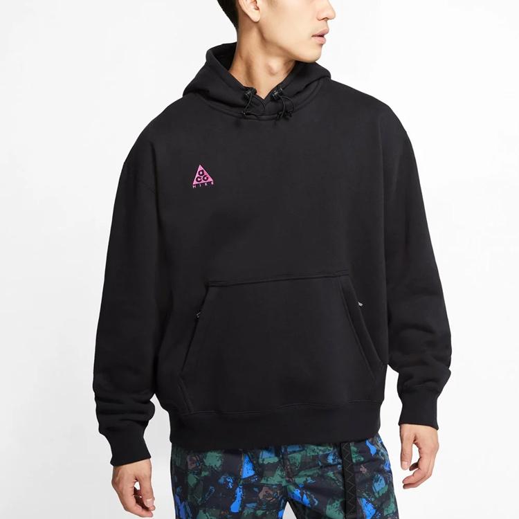 Nike ACG Odzież Sportowa Bluza z Kapturem Męska Topy Czarna BQ7199-011