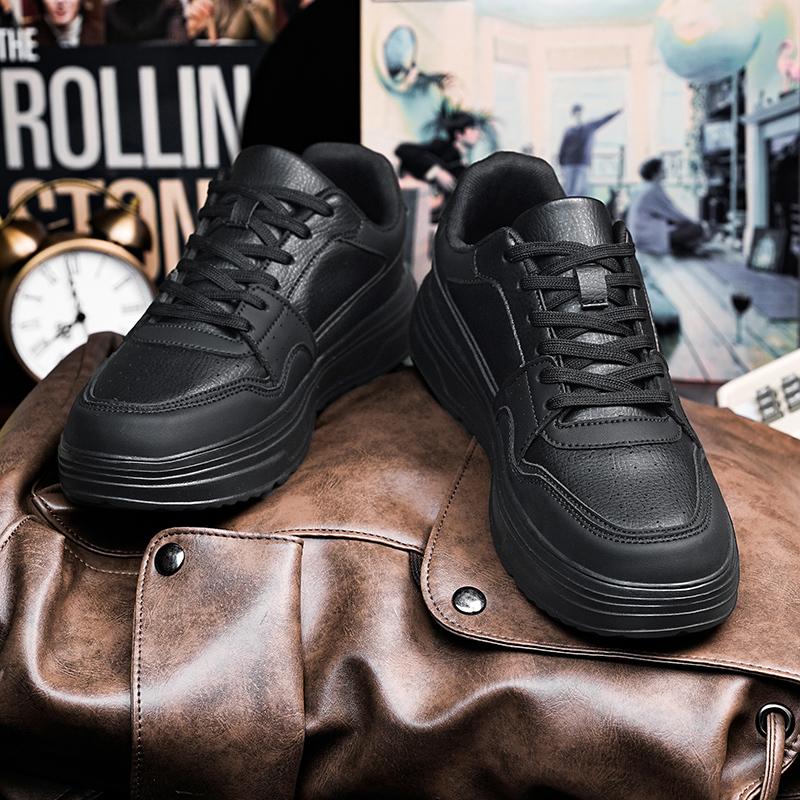 Men's Sports Shoes Soft Sole Ultra Lightweight Breathable Non-slip Wear-resistant Large Size Genuine Leather Sports Shoes